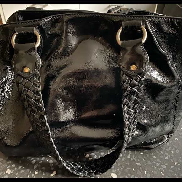 Michael Kors Black Patent Leather Bag - Picture 1 of 15